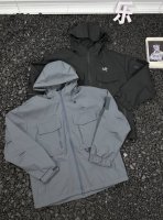 220 - Arcteryx始祖鸟山系户外远足城市通勤印花Logo复古时尚宽松连帽纯色简约连帽长袖 夹克外套 男女同款 - 热爱探索的你，需要一件像Arcter