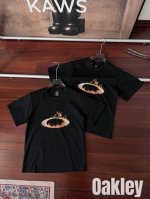 顶级版本 原厂品质Oakley欧克利 Ss25 Mtl Solar Rail 地狱之火 火焰圈圈印花Logo运动休闲短袖T恤 男女同款 Logo上燃烧的 点亮整
