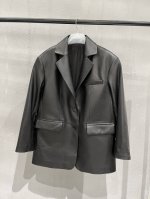 P1160经典版型黑色西装羊皮，宽松大版，休闲风，超级好搭