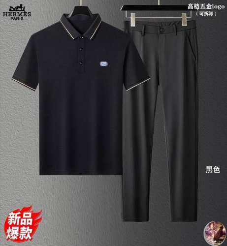 爱玛仕 隔天出货夏季新款套装！丝光面料！独家首发新品 ，2025Ss官网同步米兰走秀款 实物拍摄顶级好货 173 130斤穿L 标准码数！最新顶尖官网原单，全新