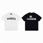 款M 割破胶带短袖100 balenciaga 巴黎世家 Ss经典胶带印花T恤 衣服面料采用 克双纱纯棉面料 上身透气舒适度高 同缸螺纹无色差 印花采用拉浆工艺