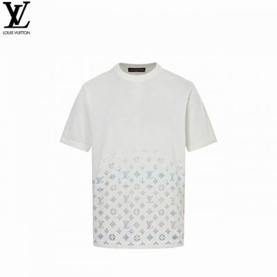 Louis Vuitton 路易威登25Ss 渐变老花彩钻短袖 Louis Vuitton法国路威酩轩集团-Lvmh旗下品牌 著名奢侈品箱包和皮具品牌 百余年的