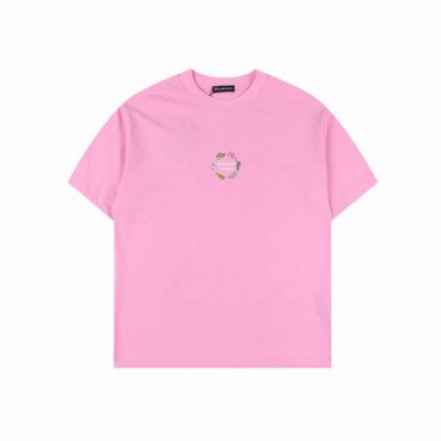 balenciaga 巴黎世家 25Ss 老爹鞋图案字母印花短袖T恤 购入原版开模打造 全套定制辅料 所有细节完美还原 定织定染260G纯棉精梳棉面料 洗水后达