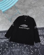 款M727 巴黎 Balenciaga新款Blcg 巴黎世家滑雪系列长袖爆款Skiwear最新系列深V长袖T 足够廓形！春夏可单穿无压力，冬天可以在里面套一件T