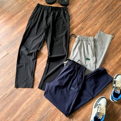 法国鳄鱼Lacoste法鳄速干夏季男女款梭织休闲裤清凉冰丝长裤~ 独家销售，区别市场通货！ 杭州银泰专柜在售1080本店夏季主推款，掌柜自留力荐！闭眼入！ 独家