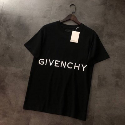 黑色剩2Xl1 Givenchy纪梵希 新款前后Logo刺绣短袖T恤 高版本高品质原版面料 网红明星同款 32支双纱面料 双面进口绣花机刺绣工艺 重工工艺 手感