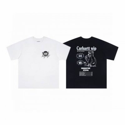 331# 现货发售 Carhartt Wip 卡哈特 25Ss官网大印花男女同款 颜色：黑 白 码数：S M L Xl 面料：潮牌双纱260克