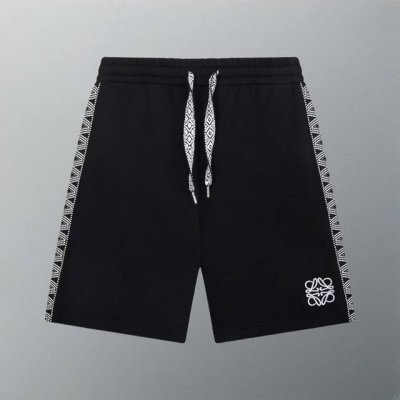 高版本 loewe 罗意威 织带拼接字母 Logo标识刺绣时尚潮流五分裤 采用360G高品质纯棉 面料 超级质感 舒适柔软透气 休闲宽松版型 潮流男女同款 短裤