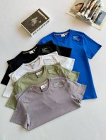 男款女款 五色经典 Burberr 巴宝莉夏季五色战马贴布绣刺绣2025基础款纯棉T恤短袖棉面料 尺码:M-3Xl 颜色: 黑色,白色,暗夜紫，豆绿 ，彩兰 适