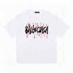balenciaga巴黎世家彩绘涂鸦短袖半袖T恤 采用260G双纱100%精梳纯棉面料 螺纹定织定染无色差！采用过肩拉条工艺，百洗不变形！ -采用高端印花，百洗