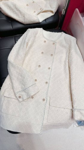 P680Chanel中长款 专柜定制面料 版型巨好看 码数36 38 40