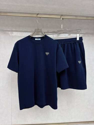 普拉达 2025Ss春夏新款短袖套装，男女同款。上身效果超赞，码数 M-3Xl
