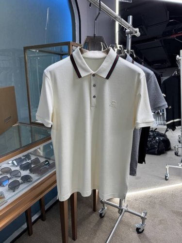 上新 25Ss G家 早春新款起脚中珠面料 Polo 原版定制 进口纱线色染 经典百搭 码数48-56
