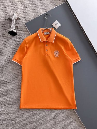 爱马仕 25Ss春夏新款网眼珠地棉布翻领短Tee，男士经典标识刺绣商务休闲短袖Polo衫！贸易公司渠道稀出，同步官网发售！全新一季高端重磅级臻品，属于明星级的一