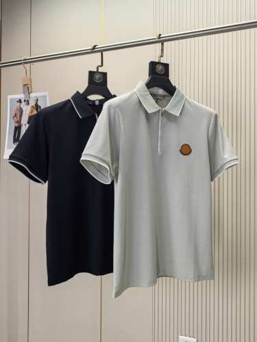 蒙口。25春夏新款原单男士翻领Polo衫短袖T恤 柜台同步发售 爆款 简洁时尚百搭 高端品质 胸前经典Logo图案设计 定制进口双股珠地纯棉面料 穿着舒适 透气