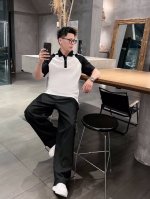 Fend*M-Xxxl 25款顶级黑白双色双F提花织带百搭polo衫，顶级提花字母融合设计polo细致顶级工艺专柜面料，经典元素融合打造，经典短袖3标齐全，潮男