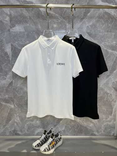loewe罗意威 2025春夏最新款翻领时尚短袖T恤，高级定制面料！贴肤舒适，丝滑透气，耐看又好穿，原厂工艺一丝不苟，型男必备单品，尺码：M-3Xl