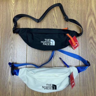 the North Face Tnf北面多功能运动休闲腰包手提包单肩包斜挎包 颜色：黑色 米白色 尺寸：35X14X7 Cm 810