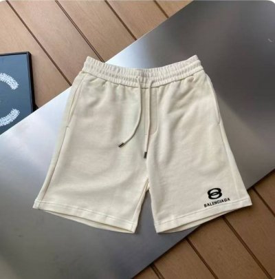 专柜还原顶级复刻版 巴黎世家Balenciaga 极简基础基础版短裤沙滩裤 B家纯色基础款纯棉短裤沙滩裤，仅饰以精密刺绣字母小Logo点缀，立体剪裁，内外细节工