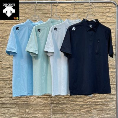 Descente 迪桑特25Ss夏季新款男士户外短袖T恤polo衫！ 激光切割剪裁！整体干净利落，超高弹力，垂感无痕！ 迪桑特品牌硅胶立体印花Logo！彰显身份