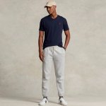 Ralph Lauren 拉夫劳伦2025夏季新配色纯棉240克田岛刺绣V领T恤