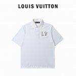louis Vuitton 路易威登 串珠水钻绣片polo衫 原10299购入 菲董联名系列 采用定织定染50支双股 克重棉氨混纺双面珠地面料 衣领拼接采用80