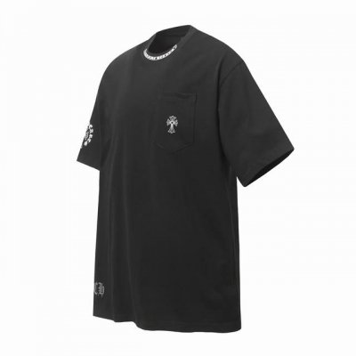 Chrome Hearts Ch 克罗心梵文十字架印花短袖T桖 采用直喷进口机器印花 五金辅料均开磨定制 正确配置 黑色2025克罗心正品包装 280克定制定染