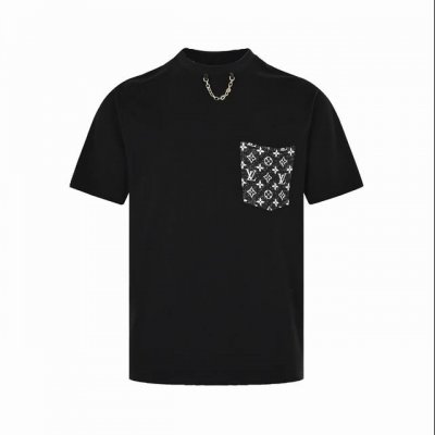 louis Vuitton 路易威登 23Ss 单宁牛仔口袋短袖 五金链条点缀领口，简单时尚，上身百搭必入单品。 定制240克同缸染面料 手感非常舒服 春夏最新