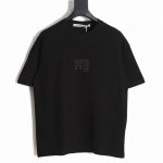 Alexander Wang 亚历山大王 23Ss 发泡国旗字母短袖T恤 250G高级精梳棉面料 专柜领标 代购级白色厚板吊牌 原版吊粒 前后都是立体发泡印花