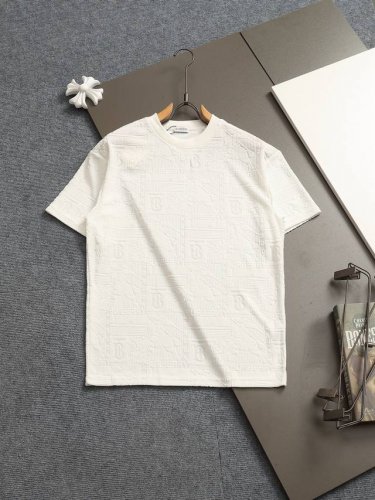 burberry Bbr 巴宝莉 微宽版型Xs-L 新款独家限定 25年最新最顶级 个性拼接 经典战马印花Logo暗纹毛巾提花绣字母Logo 双袖后背格纹贴布