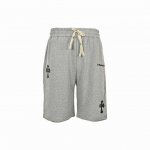 Chrome Hearts 克罗心 24Ss 皮标十字架刺绣短裤 纯棉高品质面料、特别手感、贴布工艺 超级质感 舒适柔软透气 休闲宽松版型 潮流男女同款 长裤颜