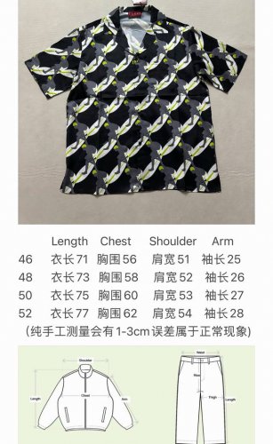 Gucci满印小字母短袖衬衫