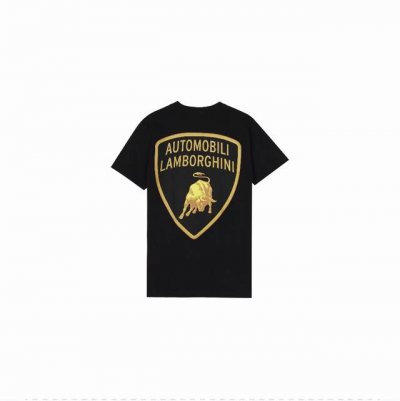 837款Supreme Week 6 X Automobili Lamborghini Tee 兰博基尼联名款 印花Logo短袖T恤 男女同款 码数Smlxl