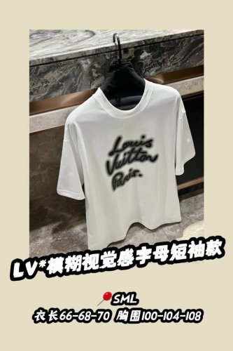 款号3071 纯棉 这种质感的T恤真的爱了 驴家T恤｜L标识印花字母T 春夏最受欢迎的1V短袖种草清单 上身效果直接封神 出街回头率200% 男女同款 宝子们快