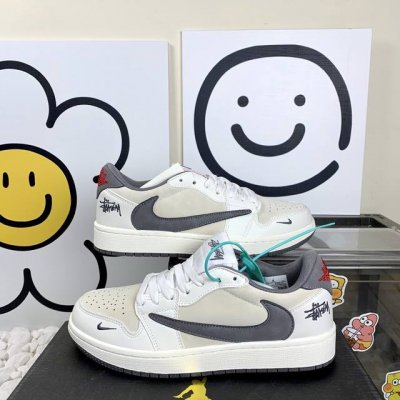 Nike Aj1 Jordan Air Jordan 1 Low Aj低帮联名白米倒钩 码数36-44 男女现货