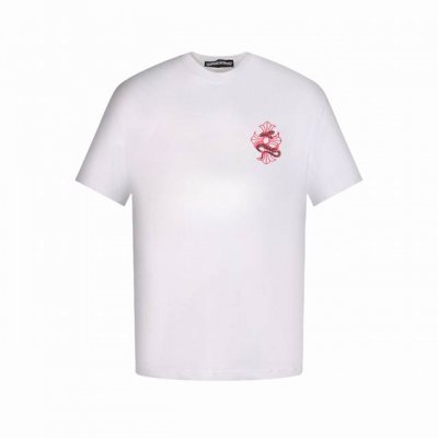 Chrome Hearts 克罗心 25Ss 蛇年限定刺绣短袖T恤 蛇年限定系列 Ch 克罗心 采用万针刺绣盘绳工艺 情侣款短T 百看不腻的高级简约风格 高级气