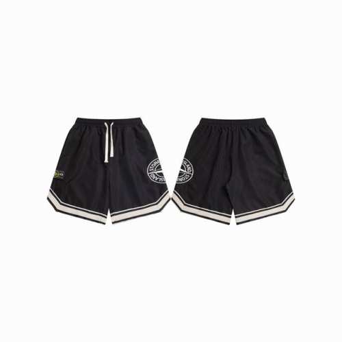 款M301 石头岛短裤 Stone Island石头岛 Ss 夏款侧边罗盘大刺绣Logo织带短裤 原版打造 基础百搭 全身撞色处理 情侣可搭 全身Oversiz