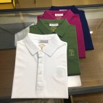 专柜新品 B.C 2025春夏款男士精品 网眼棉质翻领短袖polo衫 贸易公司渠道订单精品发售，两粒扣翻领设计清爽利落，胸前品牌Logo刺绣简约大气，这款半袖衫