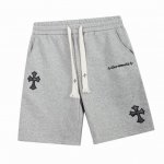 克罗心 Chrome Hearts 夏季新款 刺绣字母皮标十字架短裤 男女同款全新美学灵感趣味设计,渠道性质精品。让整体造型设计更加优雅时尚，今夏最火系列，无数