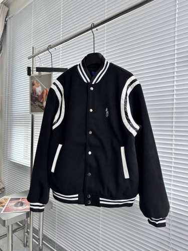 新款上新 纯原臻品 Ralph Lauren拉夫劳伦刺绣复古小标拼片毛呢棒球服外套 郑秀晶同款 实拍细节图已发，随意对比 小红书爆款女士秋冬款棒球飞行夹克外套今