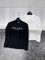 P200 2025Ss新款 P家*最新款原版定制进口双面水溶棉面料 手感舒适 立体刺绣工艺 时尚经典百搭 颜色：黑 白色 码数：S-2Xl