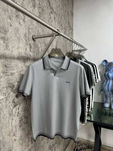 上新 25Ss P家早春新款起脚色织Polo 原版定制 进口纱线色染 经典百搭 码数48-56Jb16