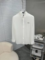 zegna杰尼亚 2025Ss春季新品长袖衬衫，时尚有型，简约百搭款。版型挺括，经典品牌Logo，新工艺搭配，穿着舒适，纱织细腻，上身帅气十足，三标齐全，所有精