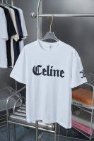 celin* 25Ss早春新款 刺绣字母印花短袖 轻奢主义 男女日常通勤穿搭必备单品 正确版本 欢迎对比 详细特征 320克 % 纯棉双纱汗布面料 同缸定染特种