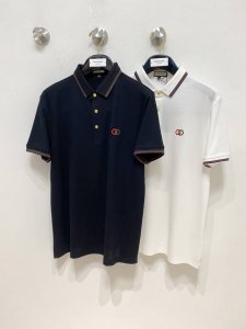 新品上市 古驰 2025Ss夏季新款字母Logo男士翻领polo衫！经典商务男款，高端男装的天花板级别的商务男款！简约时尚大气不失优雅，单穿内搭体面过人，品质控