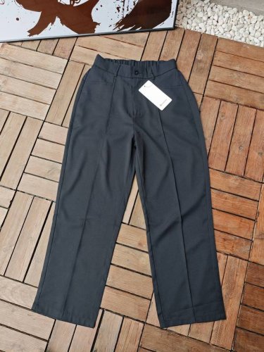 Lululemon露露乐檬Modal-Blendpleated High-Riselulu舒适速干阔腿宽松休闲裤冰丝西裤 Lulu新款冰丝垂感直筒休闲长裤 男女