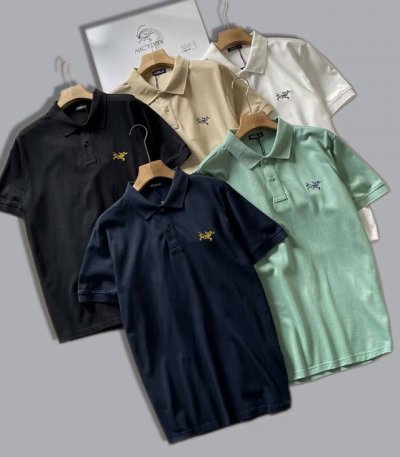 高品质 Arc‘Teryx 始祖鸟男装纯棉商务休闲纯色8色短袖T恤 翻领polo衫 男士夏季必备款时尚之选！男士的衣橱中，polo衫必占着重要的一席之地！谈及纯