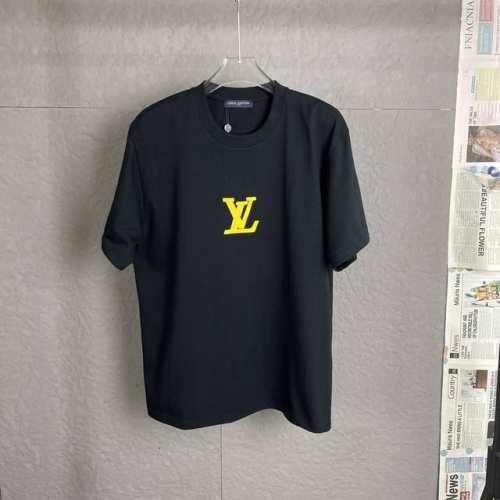 C04 lv 路易25Ss 300克重早春新款胶膜发泡字母Logo印花短袖轻奢主义 男女日常通勤穿搭必备单品正确版本欢迎对比详细特征 100%纯棉双纱汗布面料