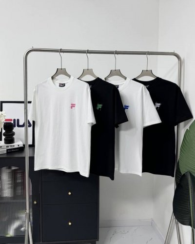 Fila裴乐海洋精灵图案印花休闲宽松情侣款短袖 帅气值爆表，手感质感一级棒！胸口加背后环保印花 100%区别市面的顶级品质 不偷工减料 原厂辅料，面料为客供32