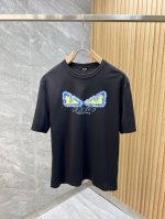 Fendi 芬迪 2025春夏新品 三标齐全 圆领丝光棉短袖T恤 好货不用过多介绍 看细节 专柜码数：M-Xxxl 175 140建议L